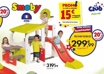 JouéClub Smoby fun center- 2 ans offre
