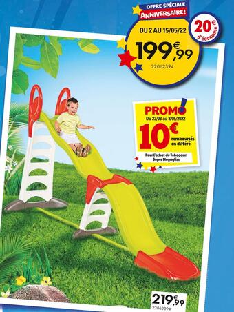 JouéClub Toboggan super megagliss offre