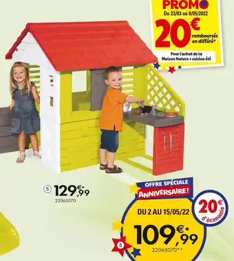 JouéClub Maison nature + cuisine été- 2 ans offre