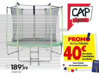 JouéClub Trampoline 2,44 m- 3 ans offre