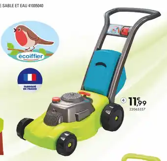 JouéClub Ecoiffier tondeuse ramassage grande coupe- 18 mois offre