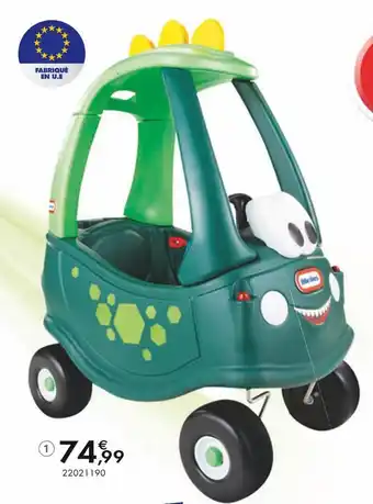 Littletikes porteur évolutif cozy coupe dino