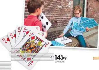 JouéClub Jeu de cartes géant v offre