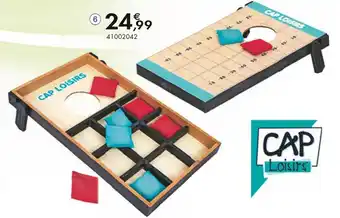 JouéClub Cap loisirs jeu de lancer de sac 2 en 1- offre
