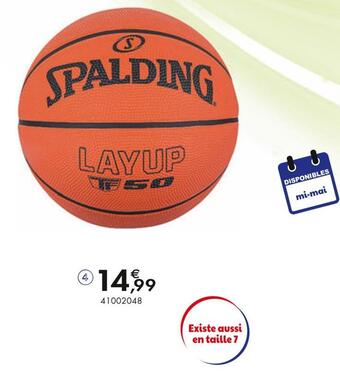 JouéClub Ballon de basket spalding layup tf-50- offre