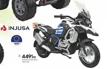 JouéClub Injusa moto bmw r 1250 gs adventure 24 v- 6 ans offre