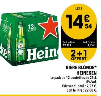 Supeco Heineken bière blonde offre
