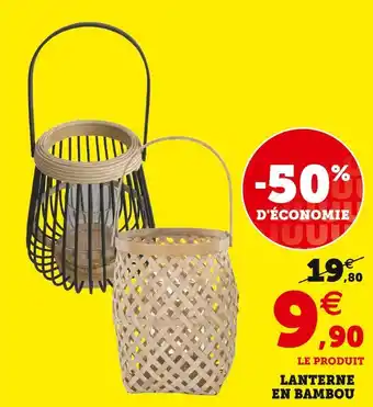Super U Lanterne en bambou offre