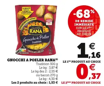 Super U Rana gnocchi à poêler offre