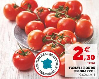 Super U Tomate ronde en grappe offre