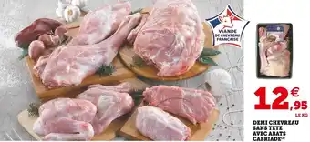 Super U Demi chevreau sans tete avec abats cabriade offre
