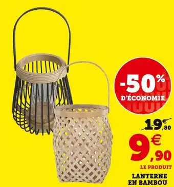 Super U Lanterne en bambou offre