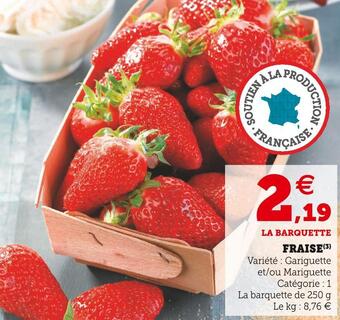 Super U Fraise offre