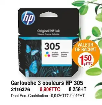 Plein ciel Hp cartouche noire 305 offre