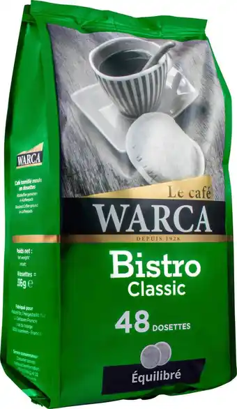 Match Warca dosettes café bistro offre