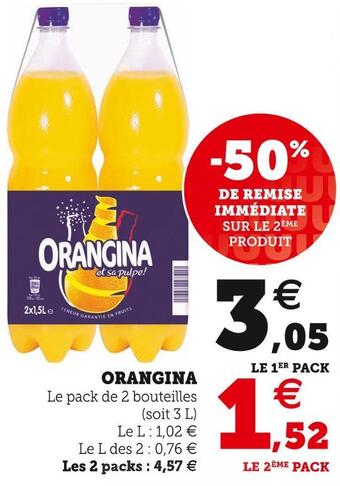 U Express Orangina orangina offre