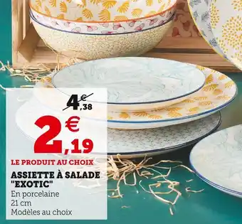 U Express Assiette plate exotic offre