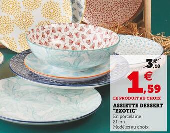 U Express Assiette dessert "exotic" offre