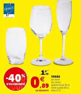 Super U Verre offre