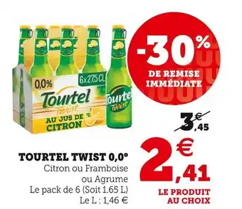 Super U Tourtel tourtel twist 0,0° offre