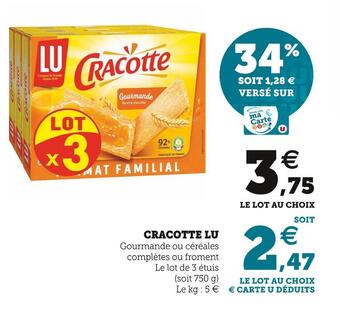 Super U Lu cracotte offre