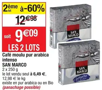 Migros Café moulu pur arabica intenso SAN MARCO offre