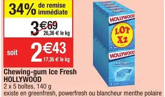 Chewing-gum ice fresh HOLLYWOOD