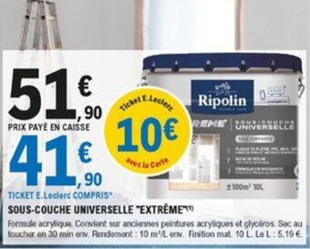 E.Leclerc Brico Sous-couche universelle "extrême" offre