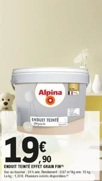 E.Leclerc Brico Enduit teinté effet grain fin offre