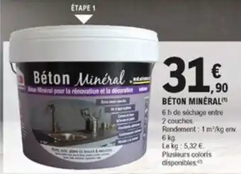 E.Leclerc Brico Béton minéral offre