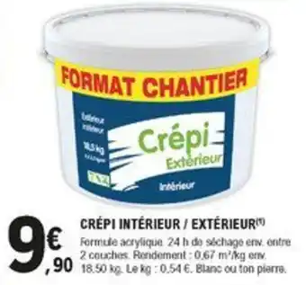 E.Leclerc Brico Crépi intérieur / extérieur offre