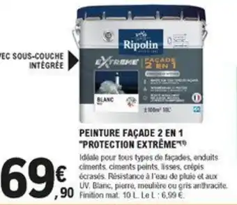 E.Leclerc Brico Peinture façade 2 en 1 "protection extrême" offre