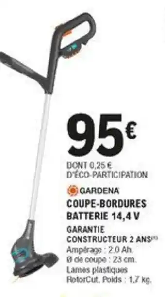 E.Leclerc Brico Coupe-bordures batterie 14,4 V offre