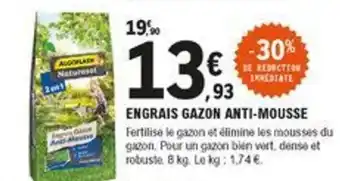 E.Leclerc Brico Engrais gazon anti-mousse offre