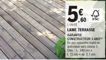 E.Leclerc Brico Lame terrasse offre