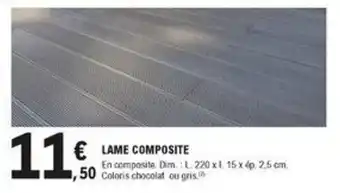 E.Leclerc Brico Lame composite offre