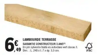 Lambourde terrasse