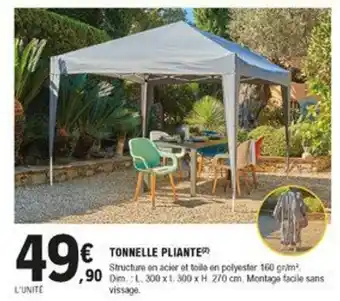 E.Leclerc Brico Tonnelle pliante offre