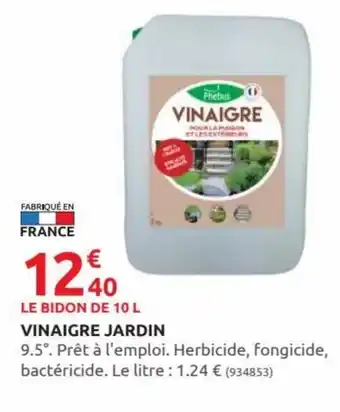 Rural Master Vinaigre Jardin offre