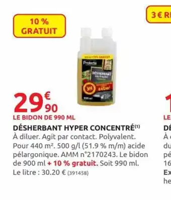 Rural Master Désherbant Hyper Concentré offre