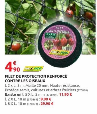 Rural Master Filet de Protection Renforcé Contre Les Oiseaux offre