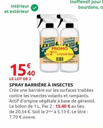 Rural Master Spray Barrière à Insectes offre