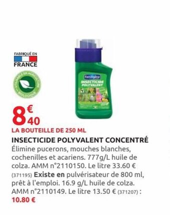 Rural Master Insecticide Polyvalent Concentré offre
