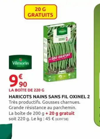 Rural Master Haricots Nains Sans Fil Oxinel 2 offre