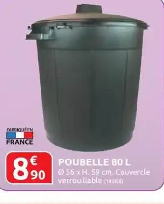 Rural Master Poubelle 80L offre