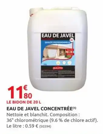 Rural Master Eau de Javel Concentrée offre