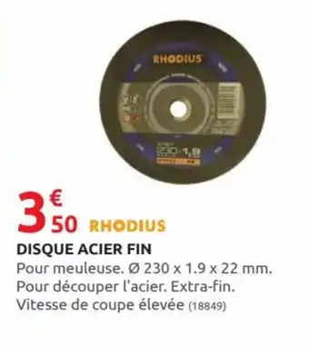 Rural Master Disque Acier Fin offre