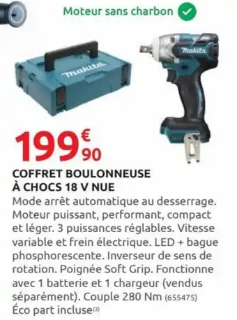 Rural Master Coffret Boulonneuse à Chocs 18V Nue offre