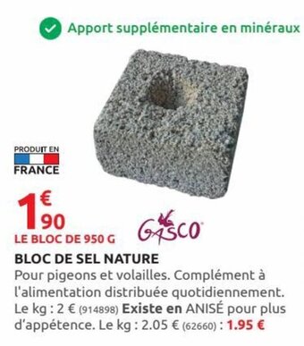 Rural Master Bloc de Sel Nature offre