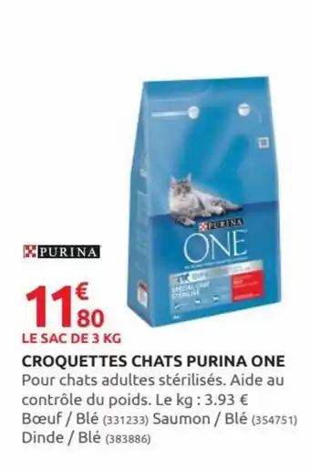 Rural Master Croquettes Chats Purina One offre